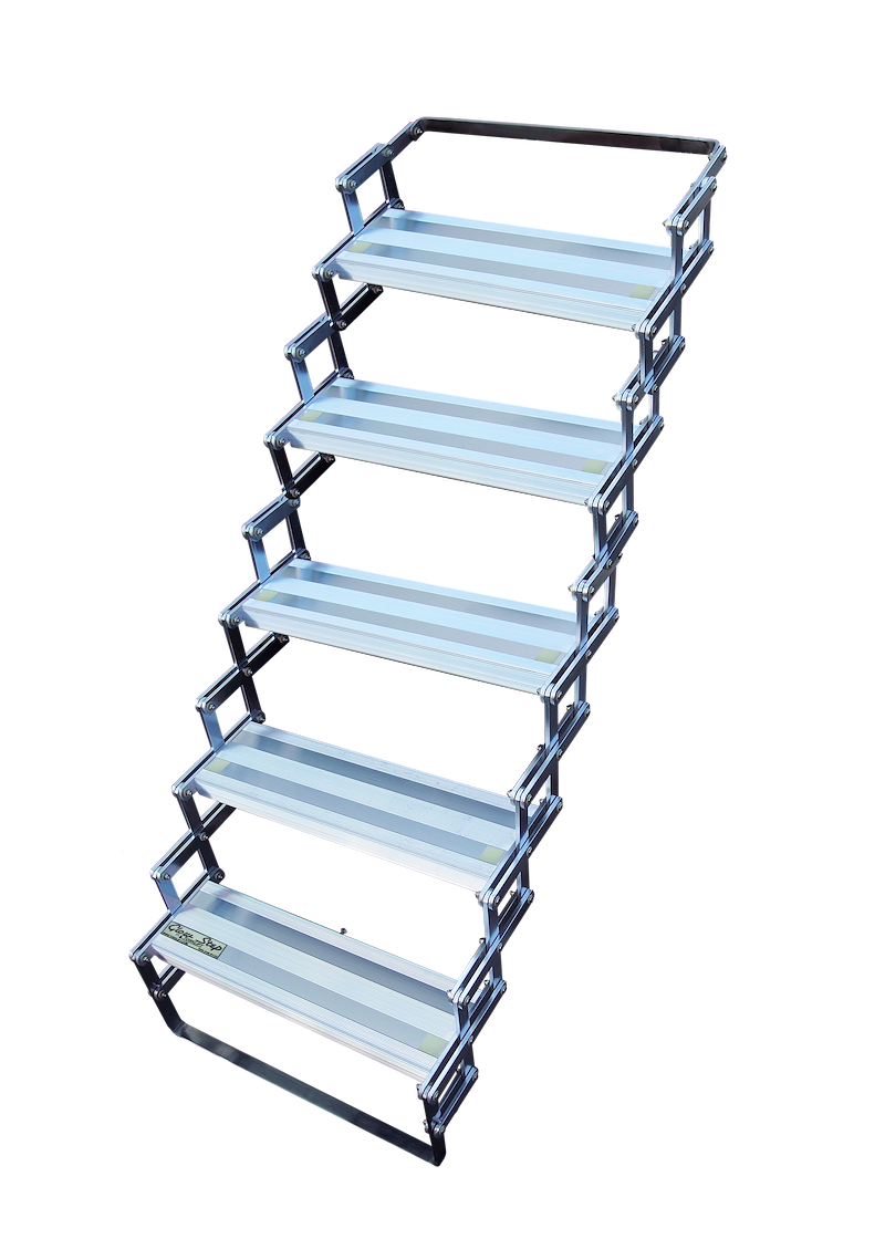 RV stairs, entry steps, folding camper steps and exterior ladders