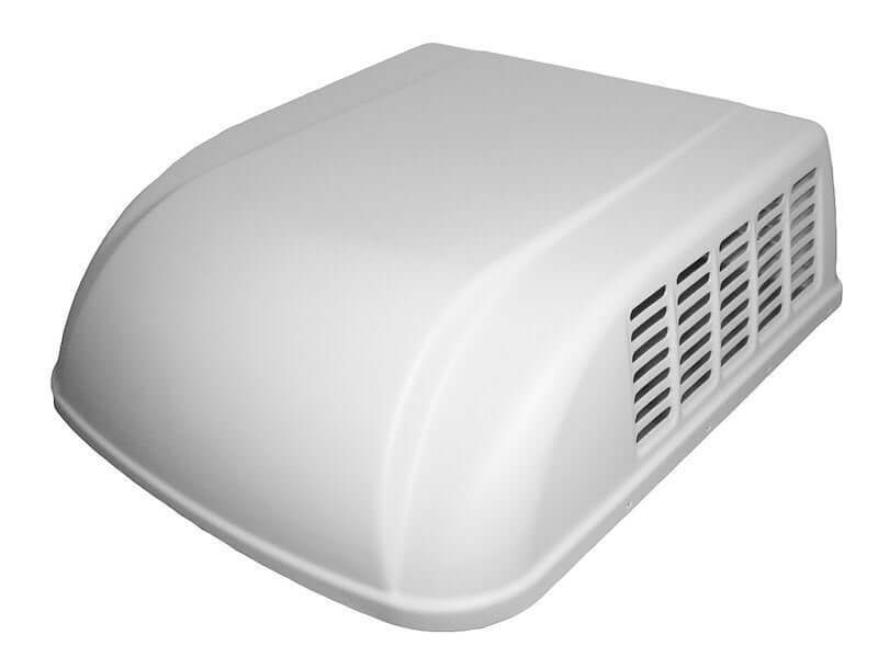 RV air conditioner shrouds and replacement rooftop A/C covers