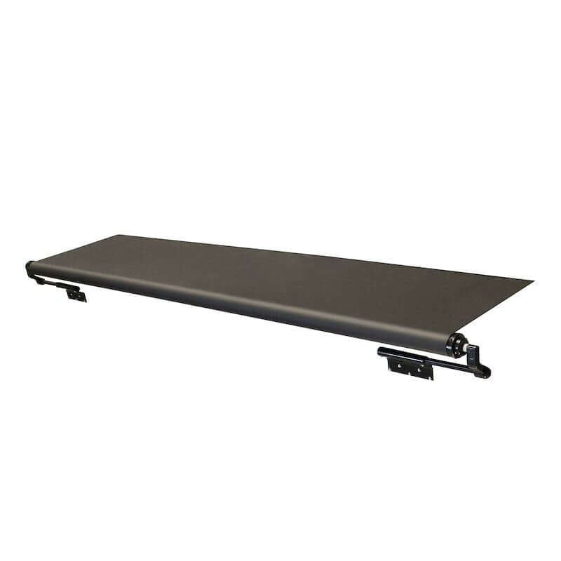 RV slide topper awnings, brackets and slide-out awning components