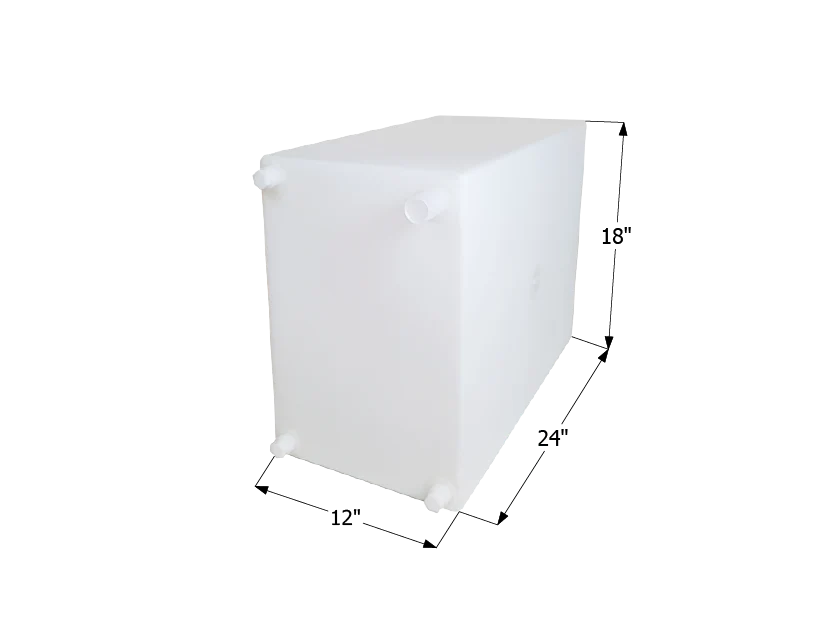 Icon 12454 20 Gallon Fresh Water Tank, 24" Length x 18" Width x 12" Height – image 1