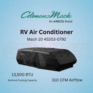 Coleman Mach 35004-0792 10 RV A/C with Heat Pump 15000 BTU Black – image 1