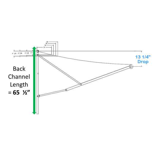 Dometic 8962002.400UL RV Power Awning Arm Set Dometic 9200 Black Standard – image 3