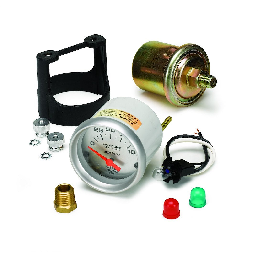 AutoMeter 4327 Mini Ultra-Lite Electric Oil Gauge with Sender - image 1