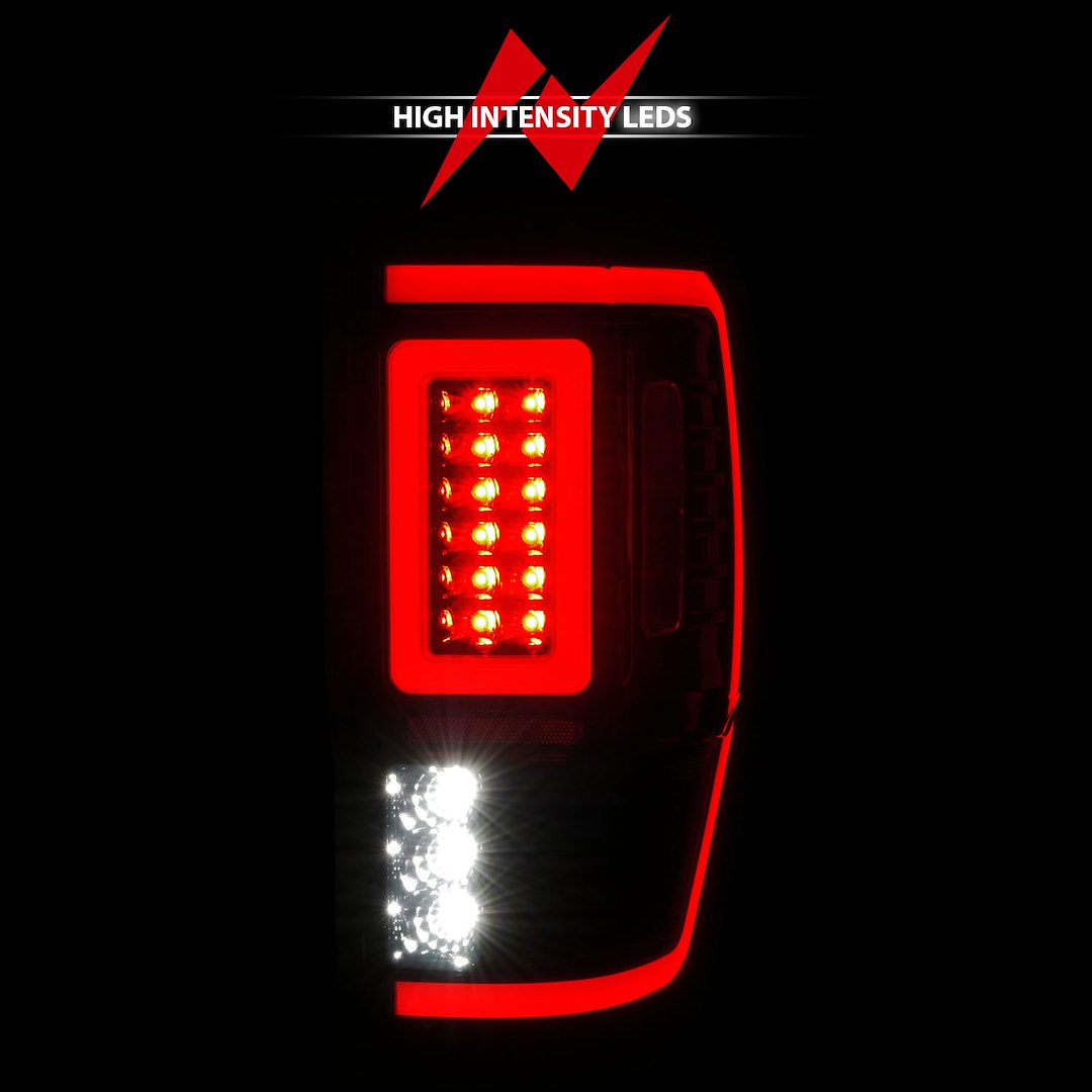 ANZO USA 311447 Ranger Smoke LED Tail-Light Pair, Black - image 2