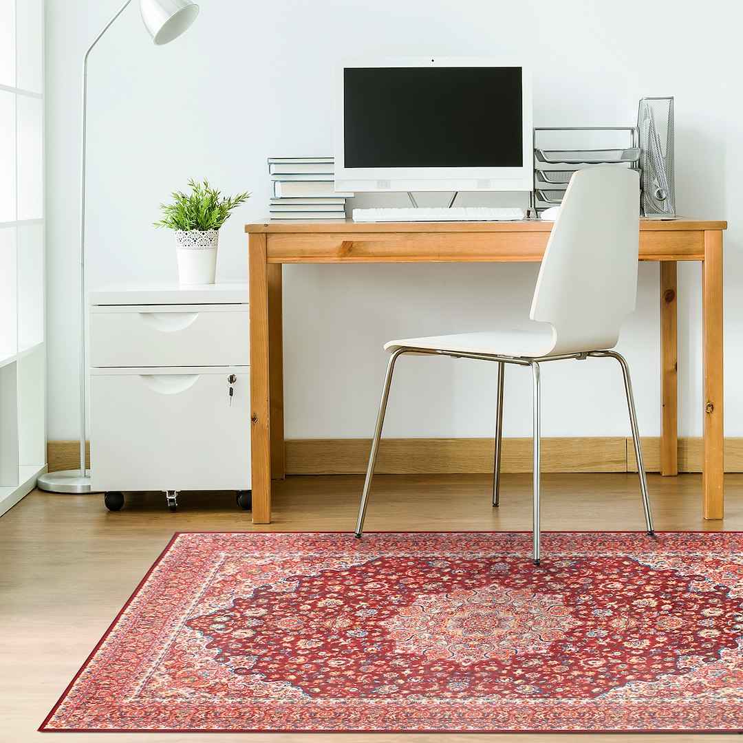 Crystal Art Gallery Polyester Carpet - Ruby Red – 340929WEB