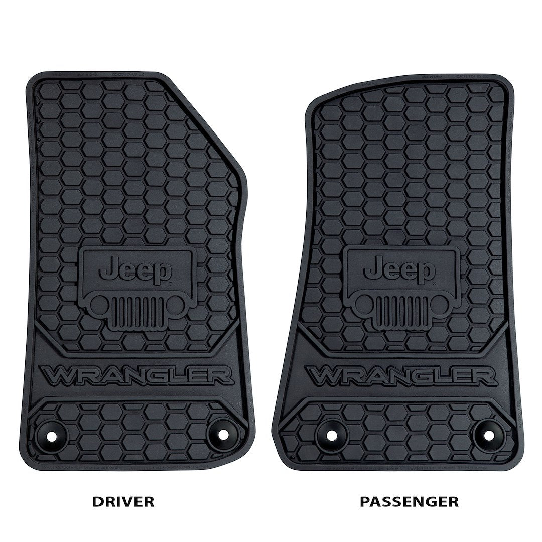 Plasticolor 001805R01 Direct-Fit Jeep Logo Mat