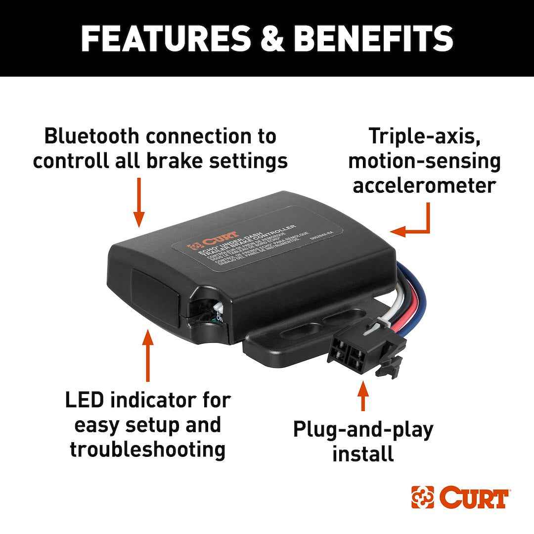 CURT Echo Under-Dash Bluetooth Brake Controller – 51190
