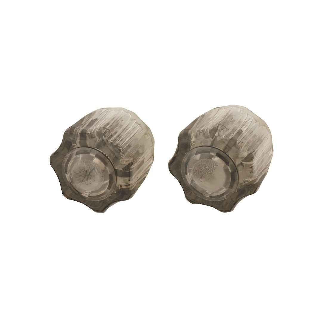 Empire Faucet CRDUCJH Smoked Acrylic Faucet Knobs, Pair