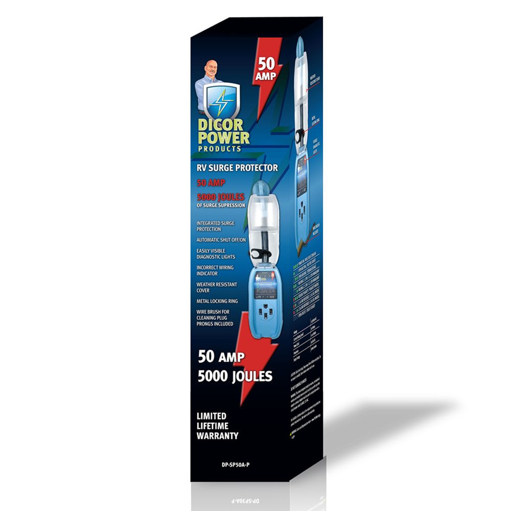 Dicor 50 Amp Portable RV Surge Protector – DP-SP50A-P