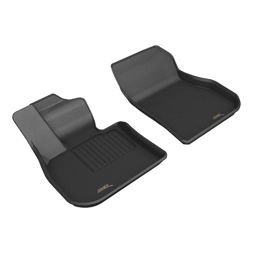 3D Mats BM12611509 BMW X1 KAGU Black Front Floor Mat Pair - image 1