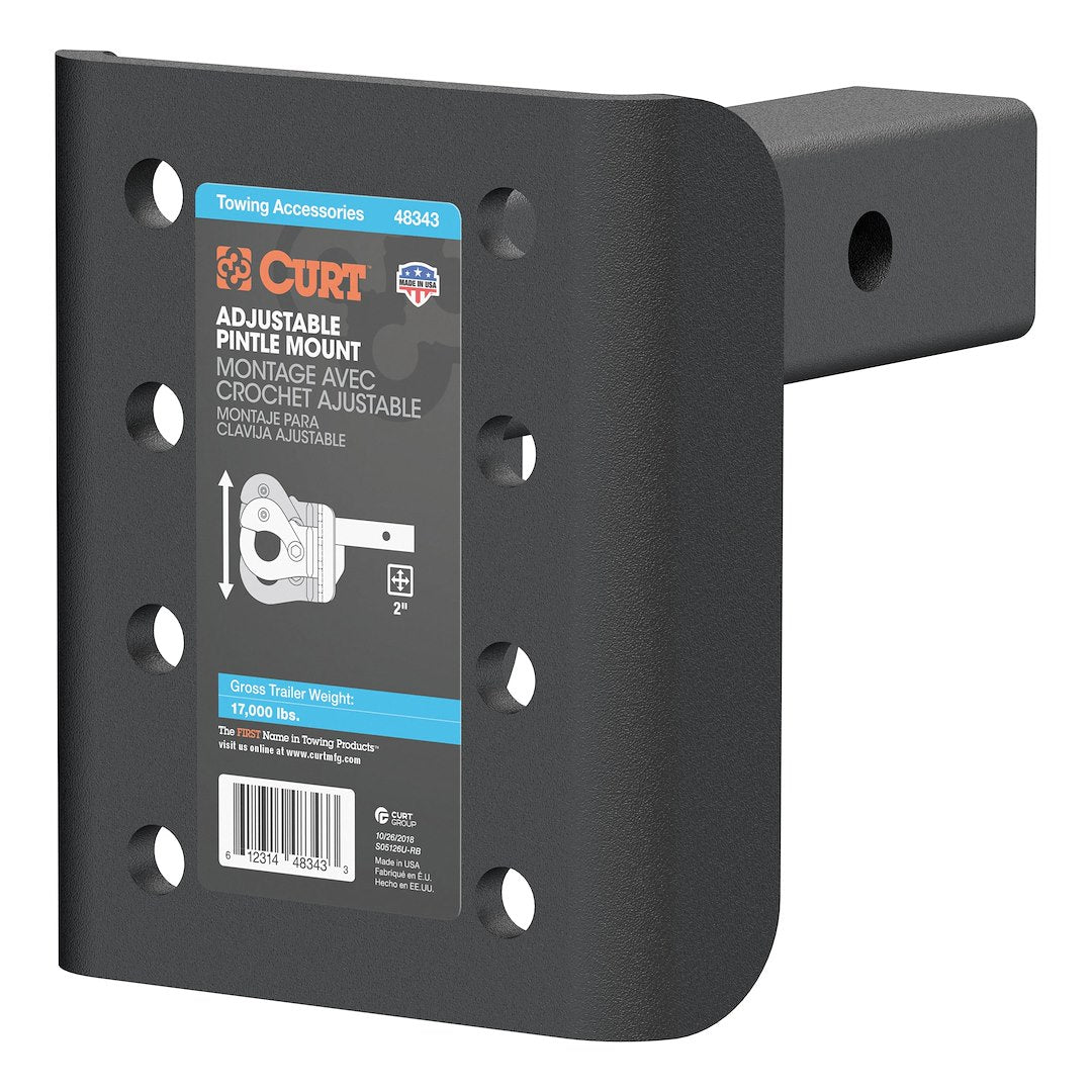 Curt 48343 Pintle Hook Mounting Plate - image 1