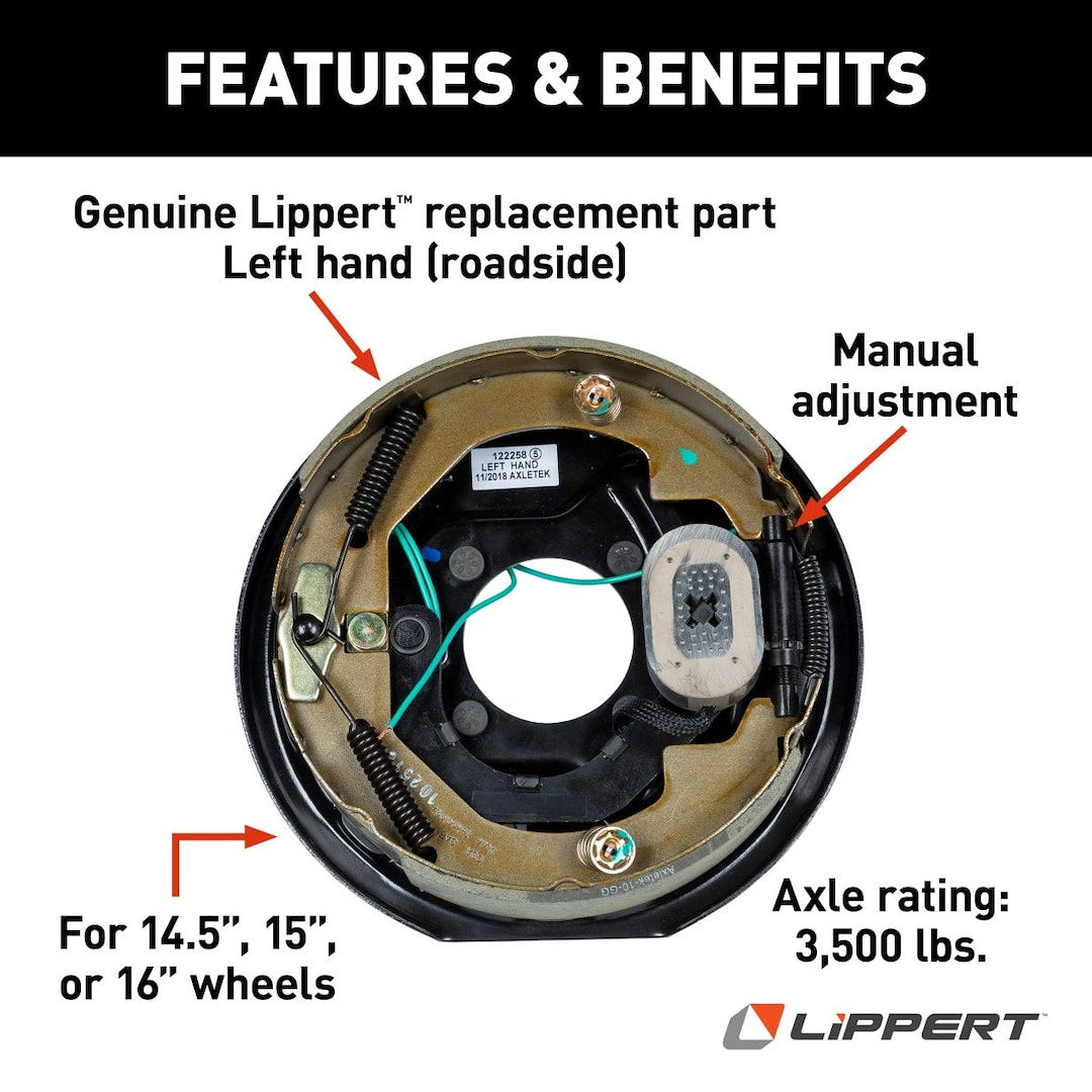 Lippert Components 297956 Trailer Brake Assembly - image 3