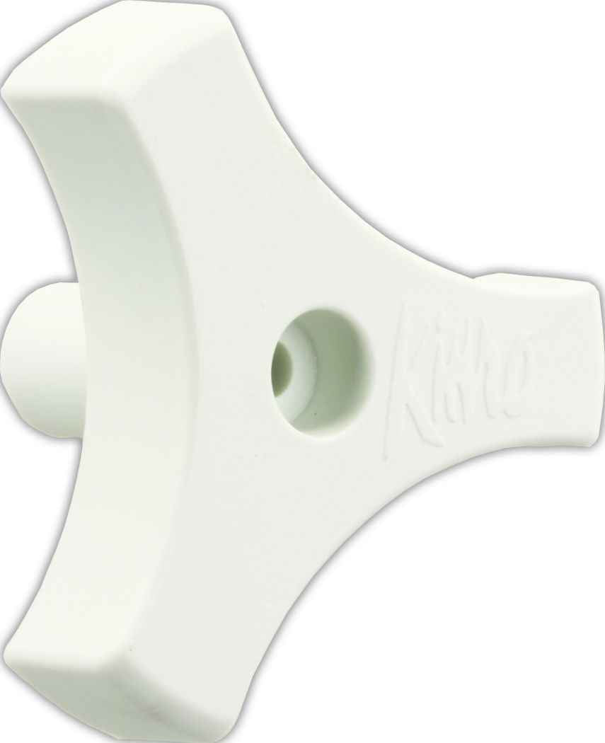 JR Products 20185 White Triangular Replacement Window Knob