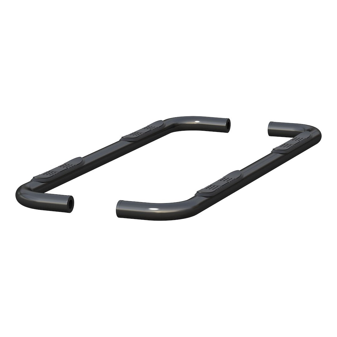 Aries 204054 Semi-Gloss Black Round Steel Side Steps - image 2