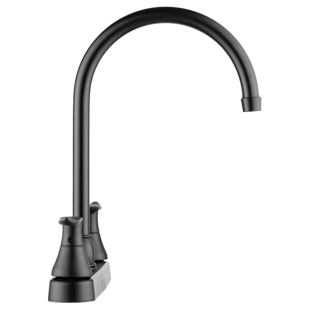 Dura Faucet J-Spout Kitchen Faucet - Matte Black – PK330HLHMB