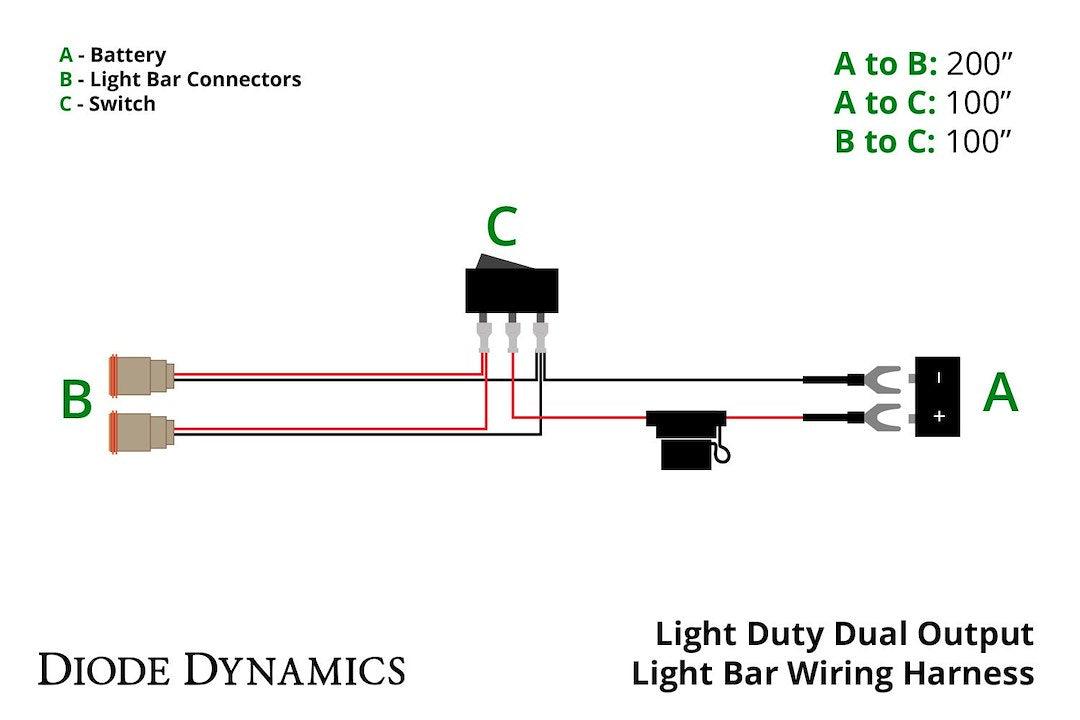 Diode Dynamics Dd4033 Stage Series Light-Duty Light Harness
