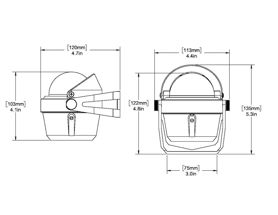 Ritchie B-51w Bracket-Mounted Navigation Compass