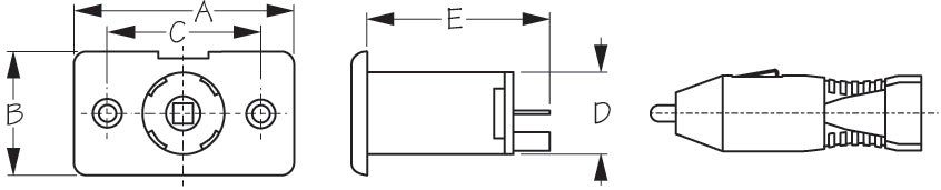 Sea Dog 426112-1 Complete DC Power Socket