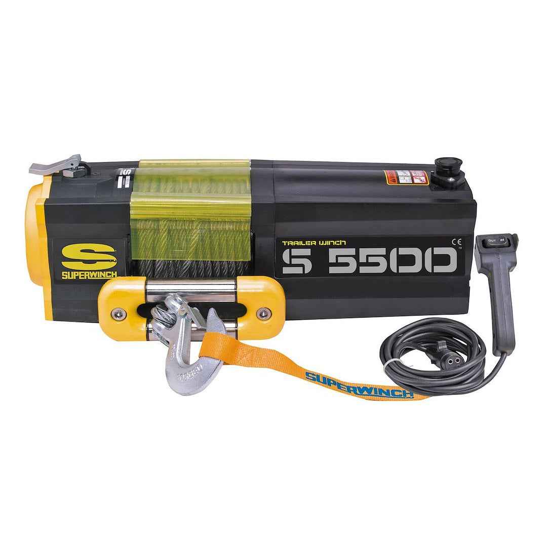 Superwinch 5500 lb Electric Recovery Winch - 12V, Steel Line – 1455200
