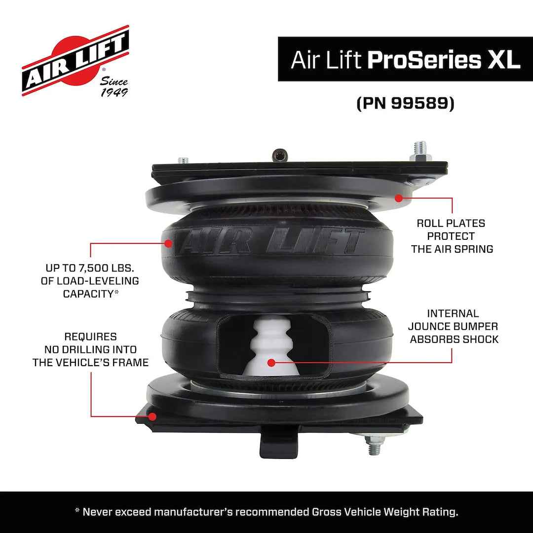 Air Lift 99589 ProSeries Air Springs for Select Ram 2500