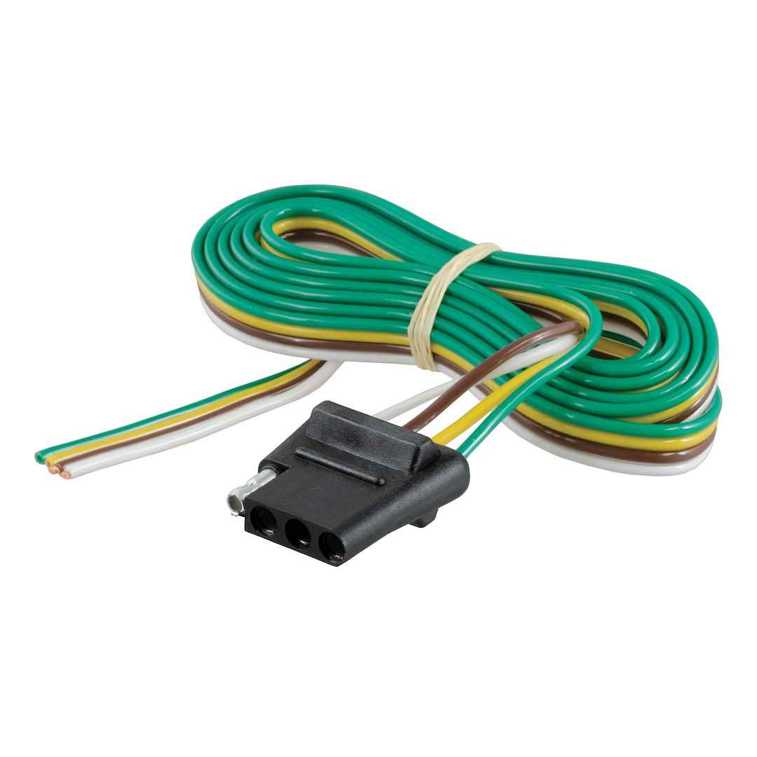 CURT 58040 Vehicle 4-Flat Socket with 60-Inch Bonded Wire