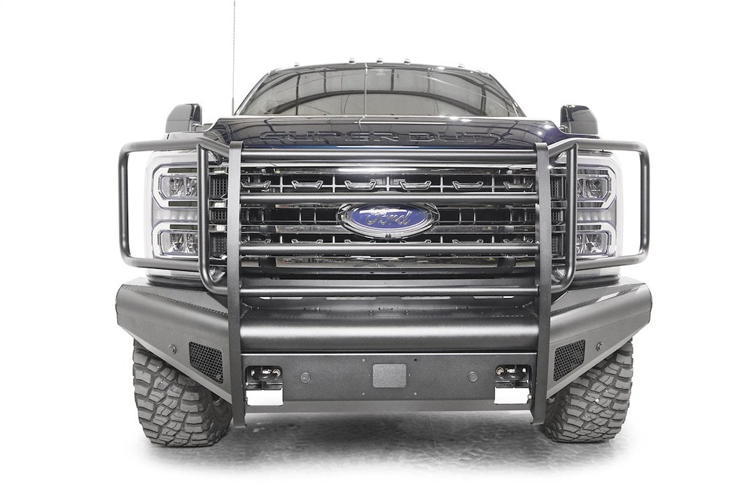Fab Fours FS23-Q5960-1 Front Bumper, Black Steel Elite