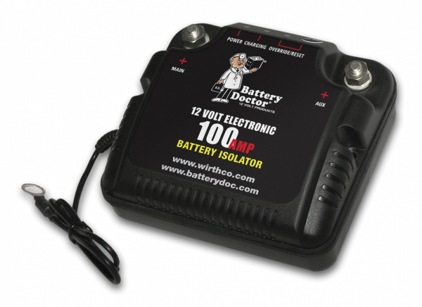 WirthCo 20090 Battery Doctor Battery Isolator, 100 Amp 12V Dual Battery Controller β image 1
