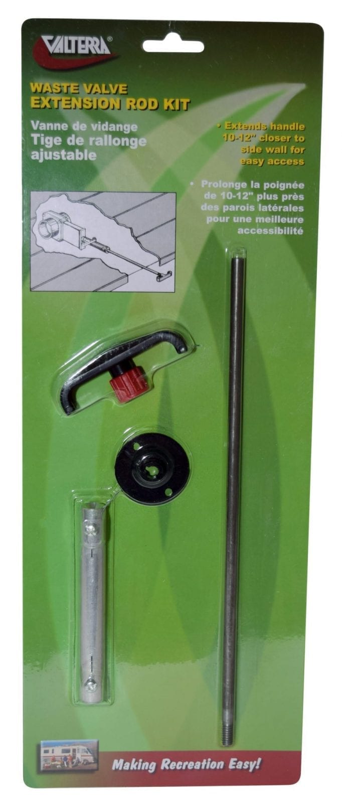 Valterra RV Waste Valve Extension - 10 in–12 in – T1046-10VP