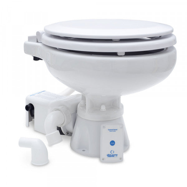 Albin 07-02-008 Compact Low Electric Marine Toilet, 12V - image 1