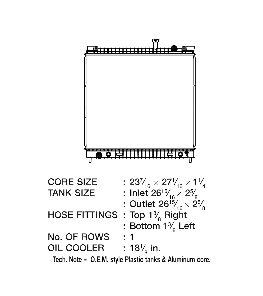 CSF 3693 Nissan OE-Style Radiator - image 2