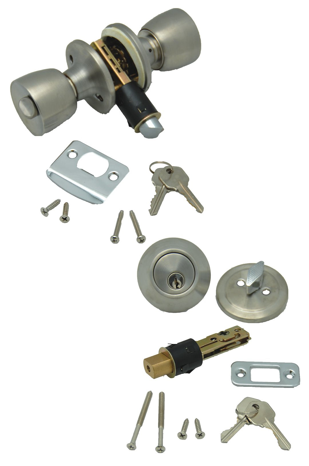 AP Products Entry Door Lock - Silver - Lever – 013-234-SS