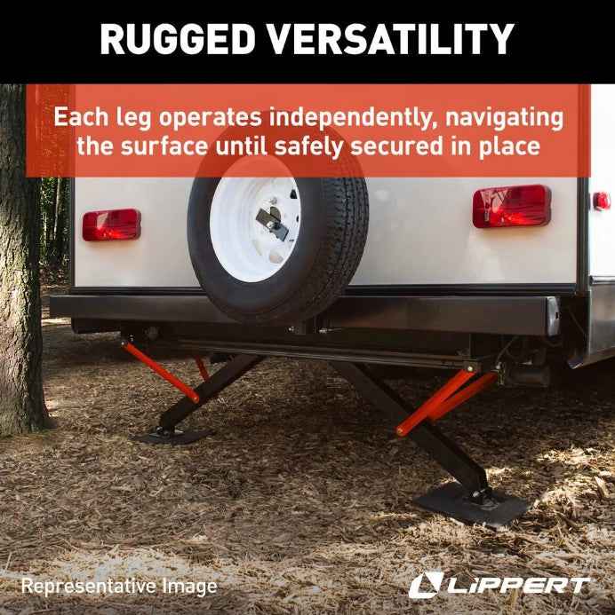 Lippert Components 2025012487 Lippert PSX1 Electric Trailer Stabilizer Jack, 30 Inch Lift – image 4