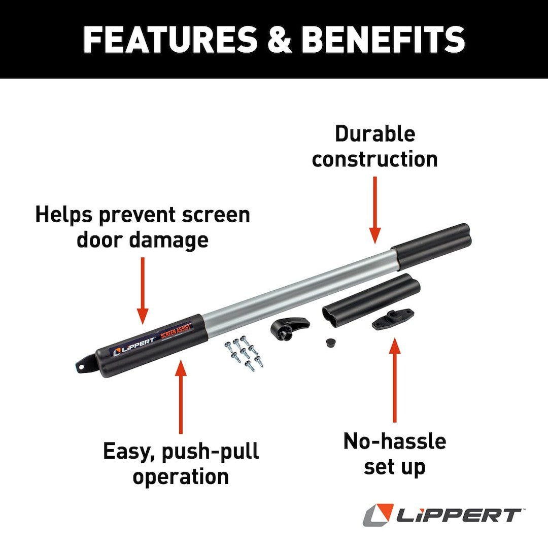 Lippert Components 2021000090 Screen Door Push Bar - image 2