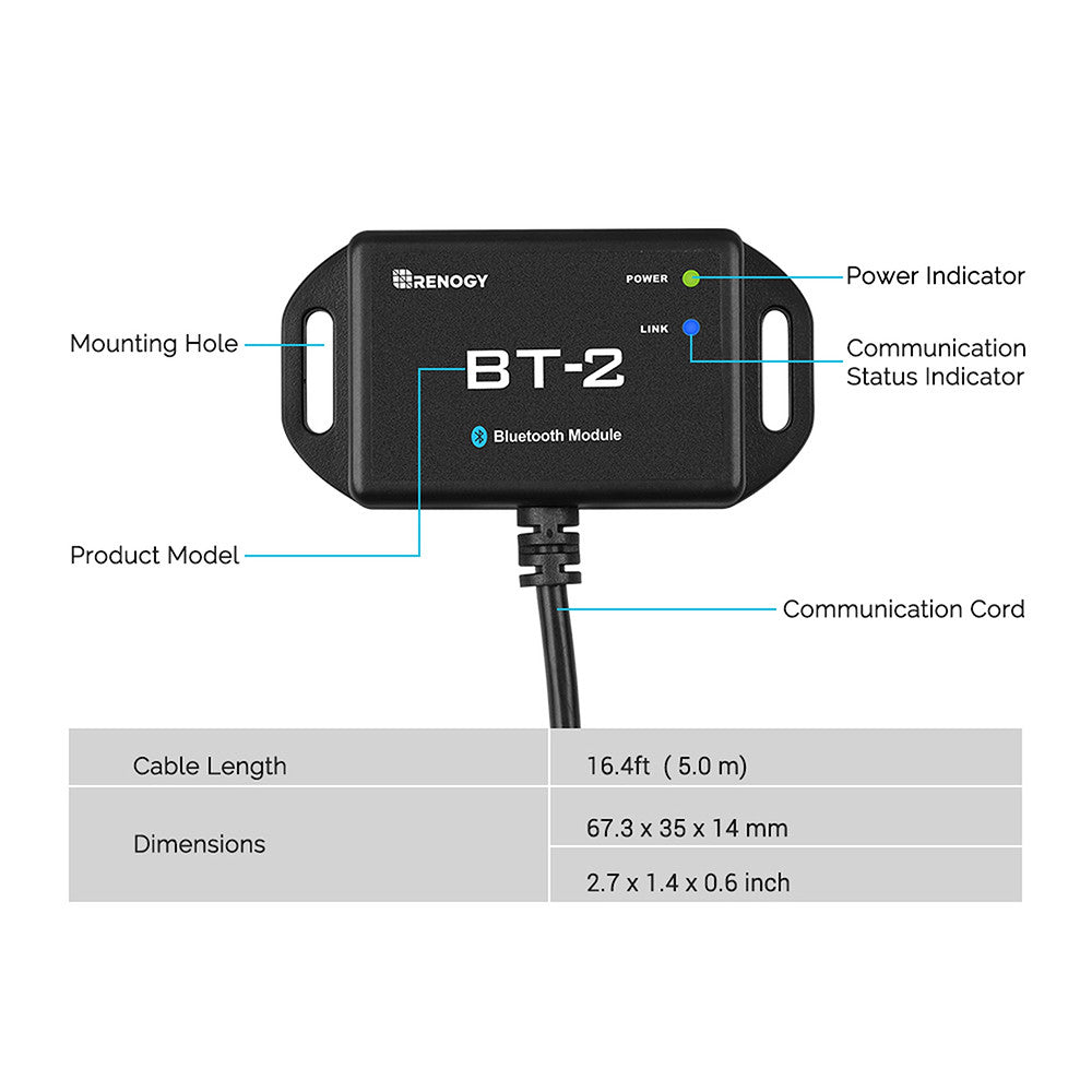Renogy BT-2 Bluetooth Interface Module – 9714453