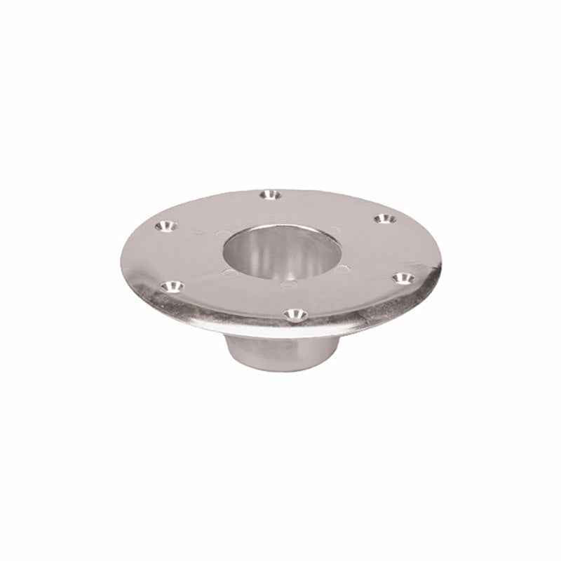 Faulkner 48732 RV Table Leg Base, Round Recessed Flush Mount 6-1/4" Aluminum – image 1