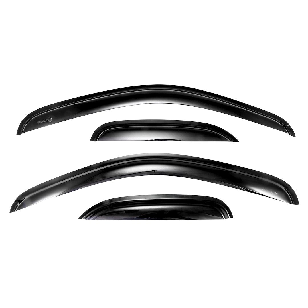TrailFX Tape-On Window Rain Guards - 4-Piece Smoke – 4040H