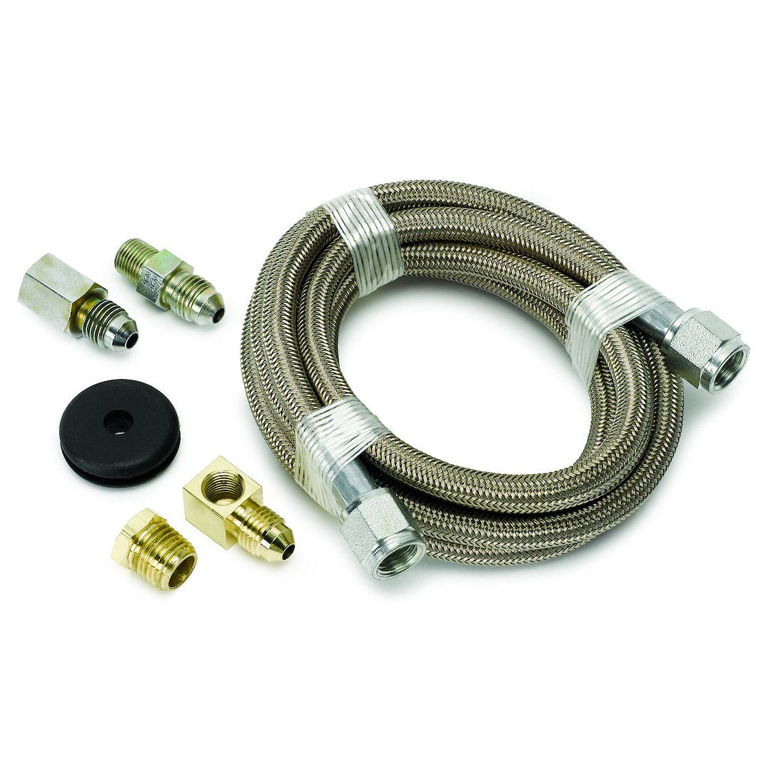 AutoMeter 3228 6-Foot Stainless Braided Pressure Line, 3,000 PSI