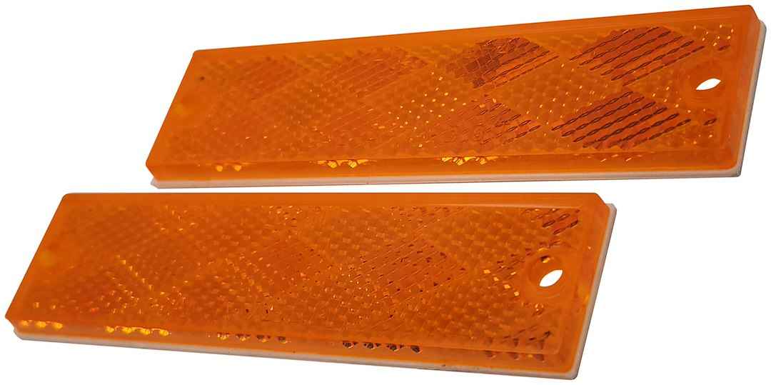 Peterson V487A Amber Rectangular Adhesive Reflector
