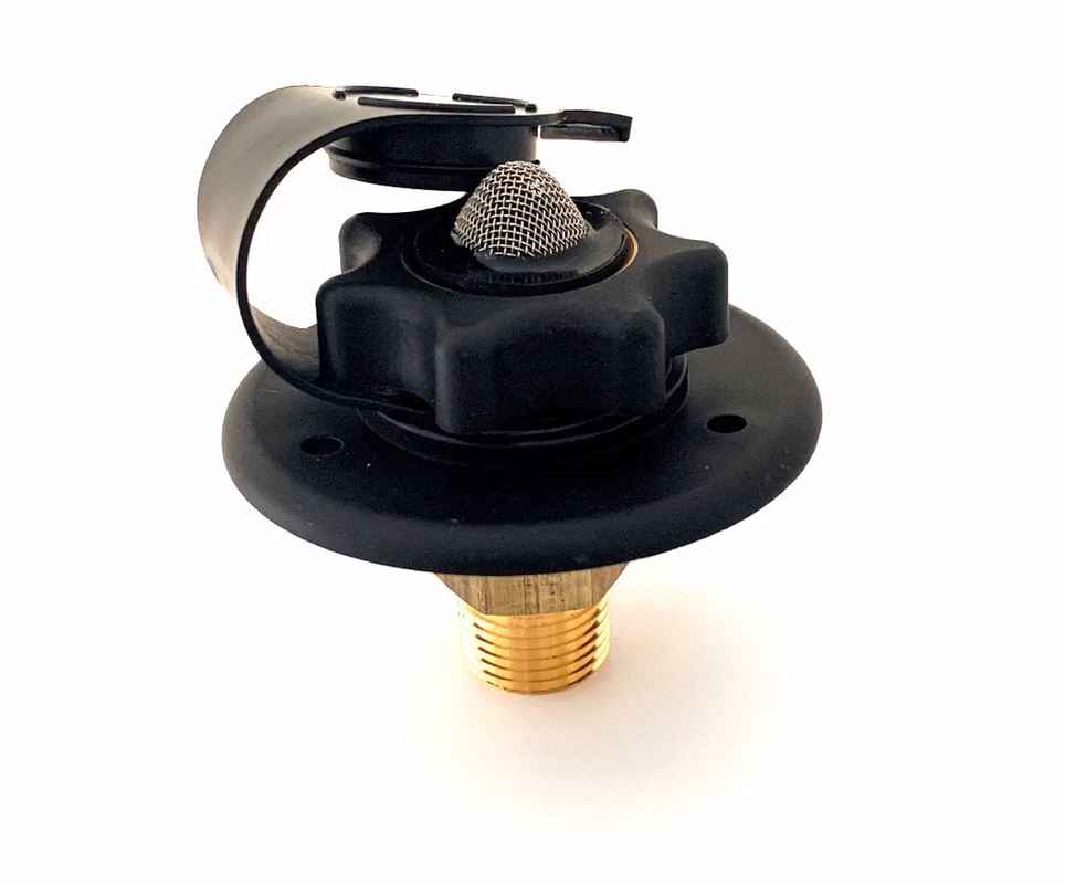 JR Products Fresh-Water Inlet with Check Valve - Black – 160-85-A-36-A