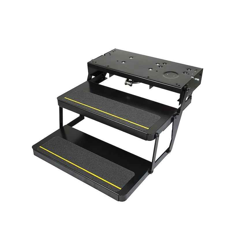 Lippert Components 3722615 Kwikee Double Electric RV Step, , 24" Folding Steel β image 1