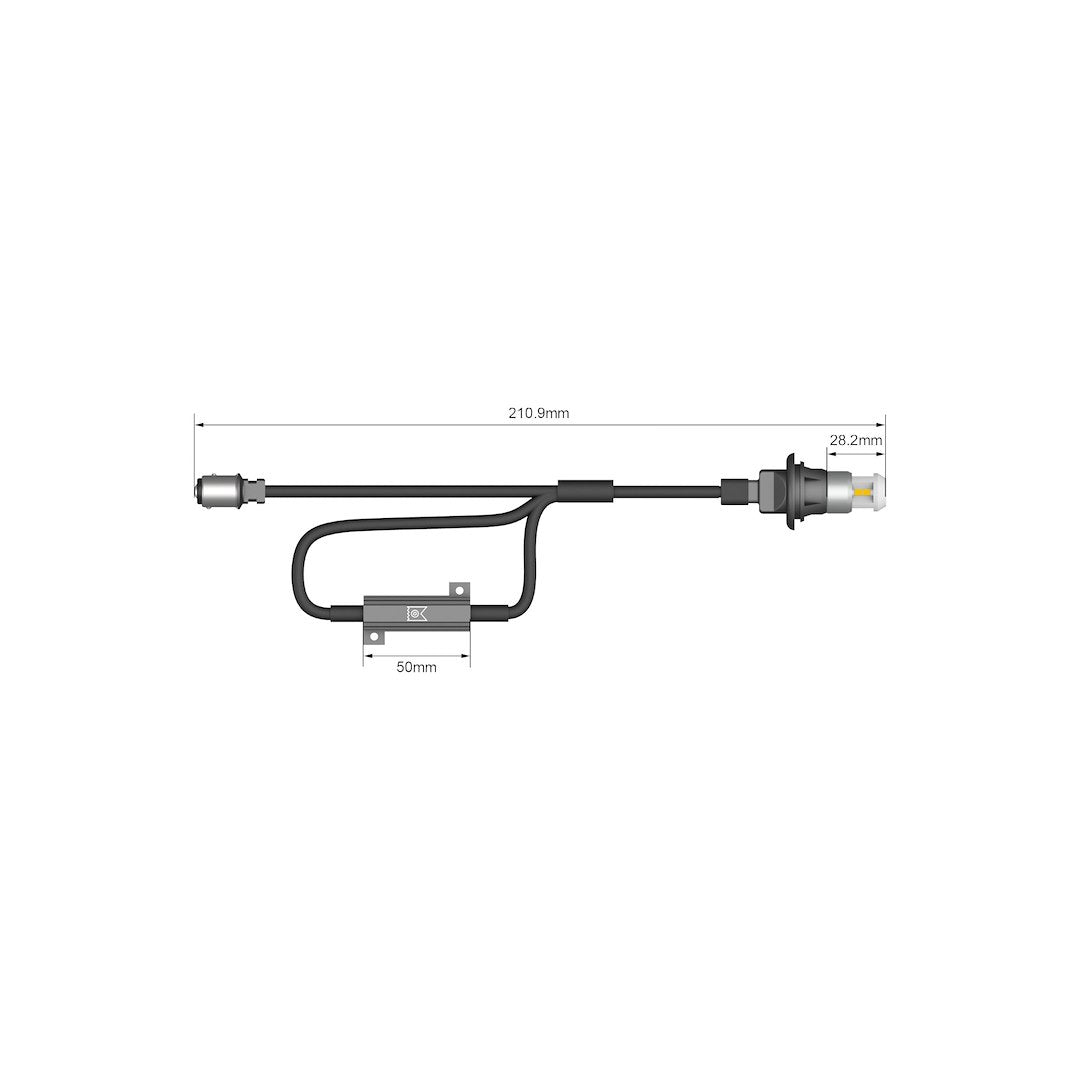 ARC Lighting 3321R Eco WT21W Red LED Pair, 360-Degree Light - image 2