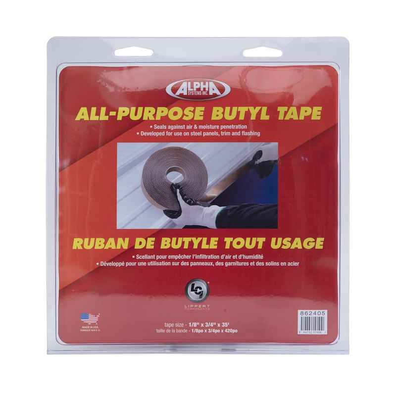 Lippert Components Q130 Lippert Butyl Tape, Gray, 1/8" x 3/4" x 30' Roll – image 1