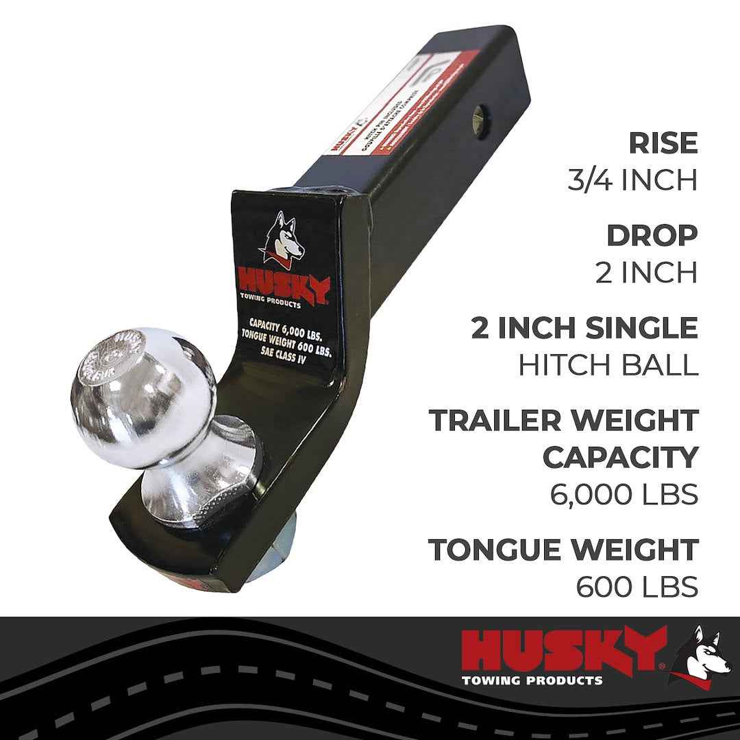 Husky Towing Single-Ball Mount - 2 in Receiver – 31366