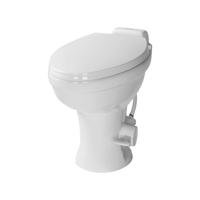 Lippert Components 2022113192 RV Toilet Lippert , Flow Max Permanent Pedal-Flush, White – image 1