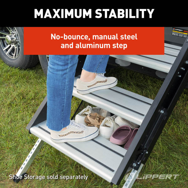 Lippert 3-Step RV Entry Steps - 30 in, 500 lb – 2024056999