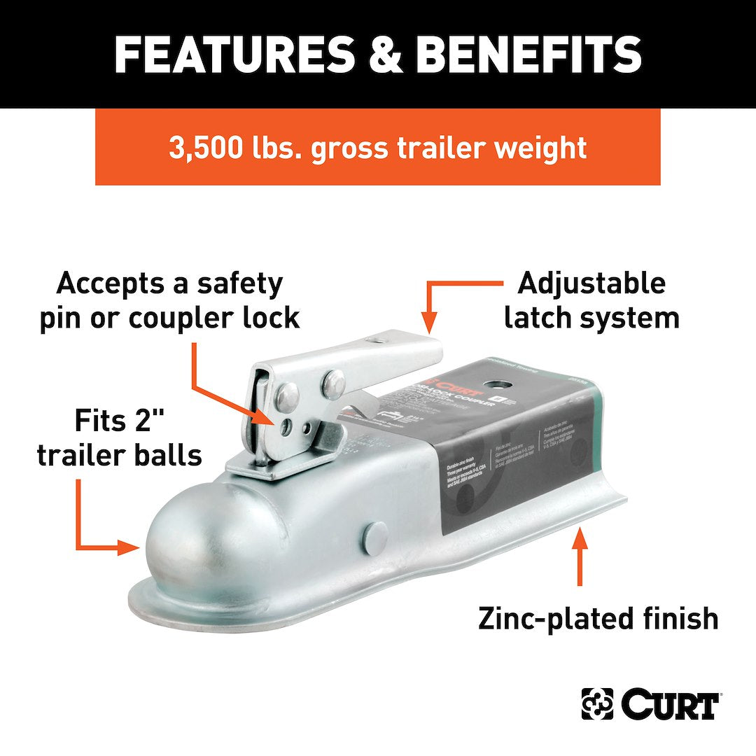 Curt 25135 Trailer Coupler - image 3
