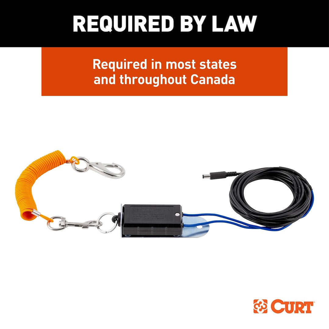 Curt 52210 Towed Vehicle Brake Control Breakaway Cable - image 6