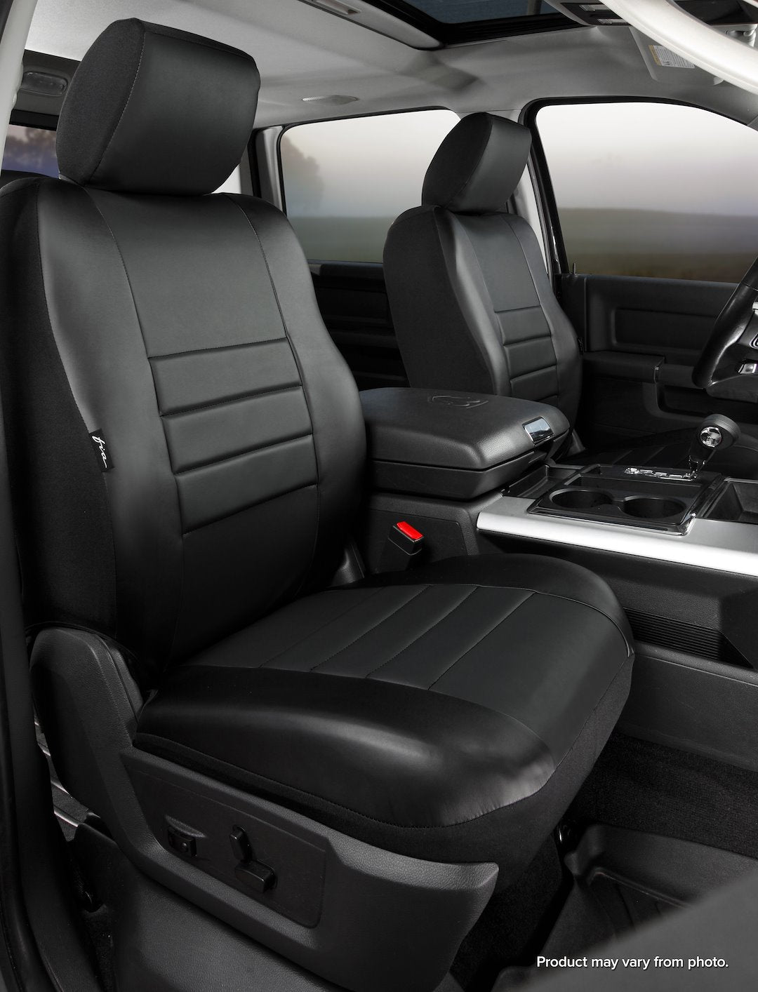 Fia SL69-80 BLK/BLK LeatherLite Custom Seat Wrap