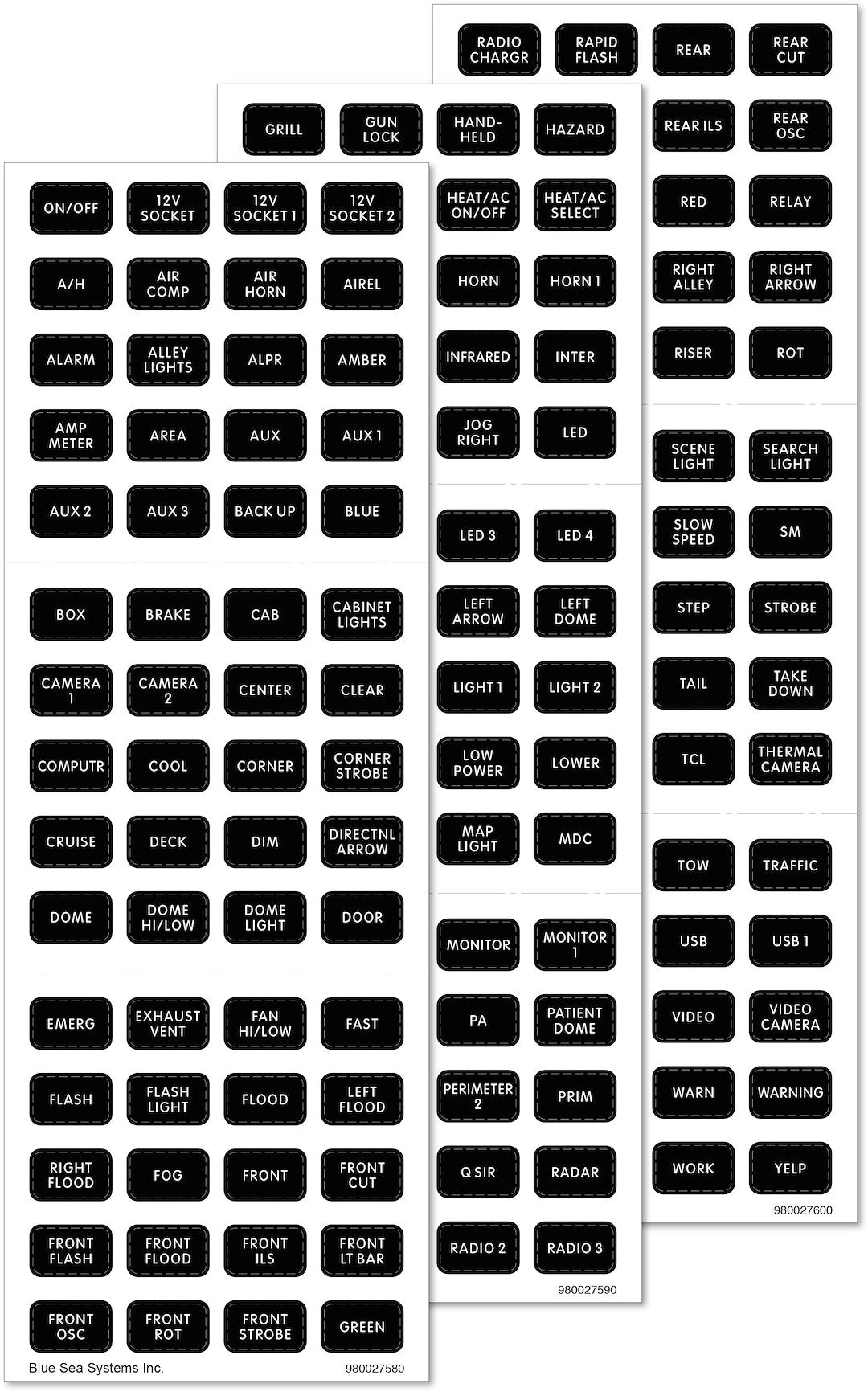 Blue Sea 7870-Bss Multi Purpose Label - image 1