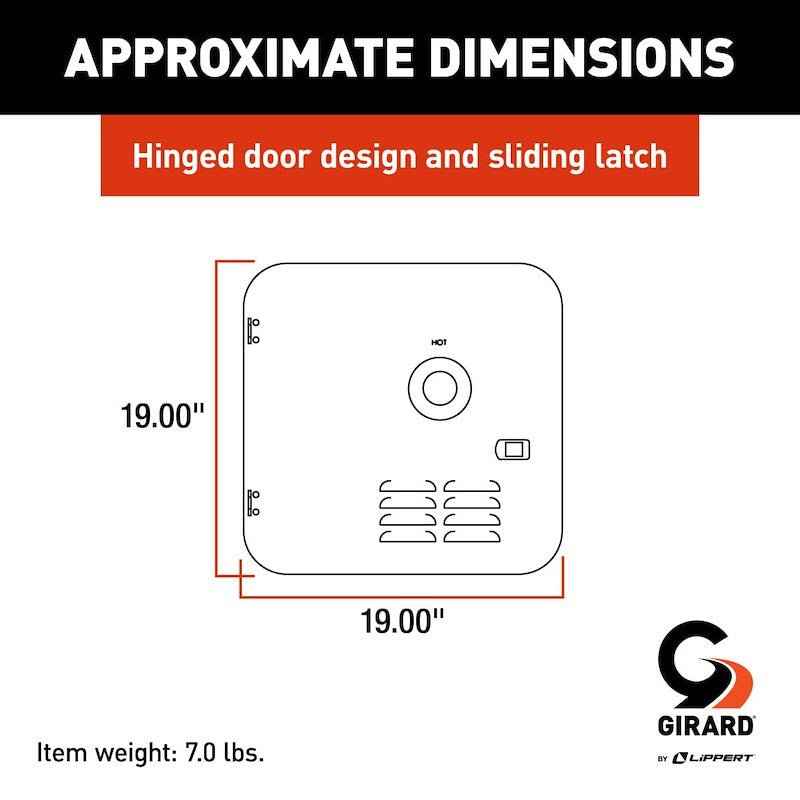 Lippert Components 2GWHDAS10 Girard Access Door, 10 Gal Atwood/Suburban – image 2